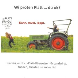 Titelbild der Broschüre Plattdeutsch in der Landwirtschaft